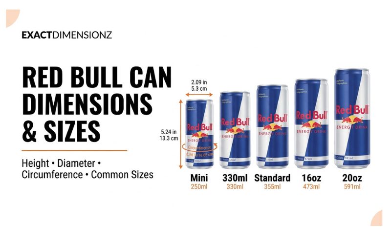 Red Bull can dimensions