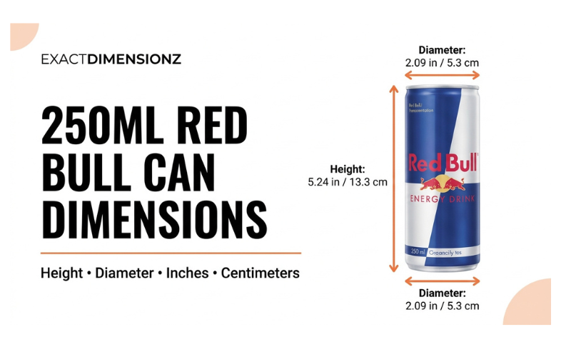 Red Bull can dimensions