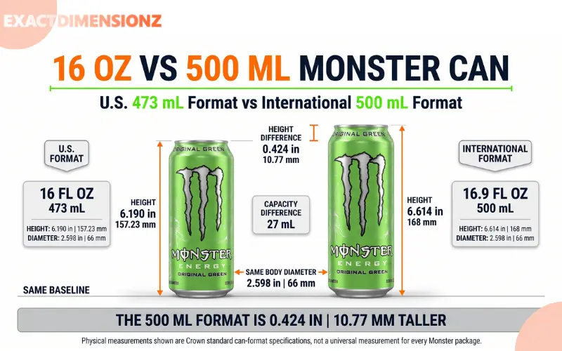 monster can dimensions
