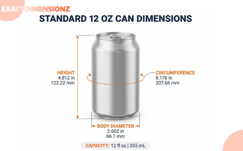 soda can dimensions