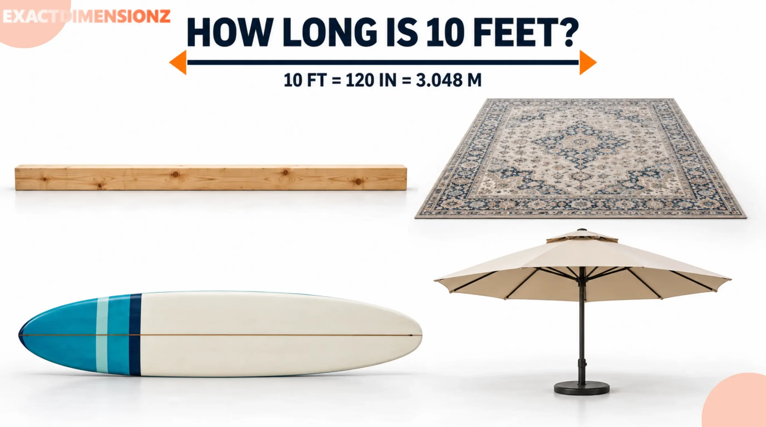 how long is 10 feet