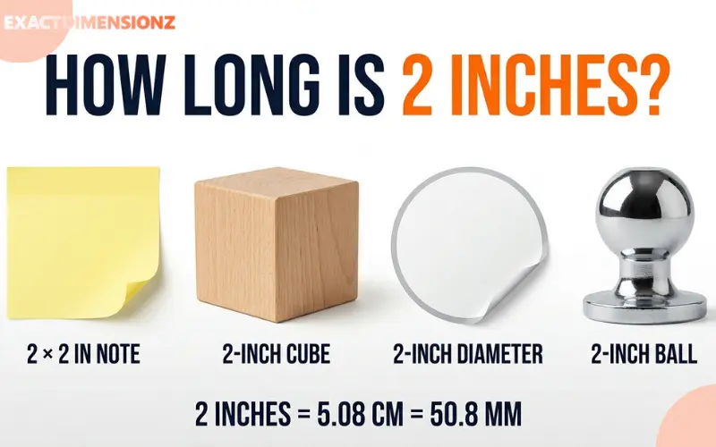 how long is 2 inches