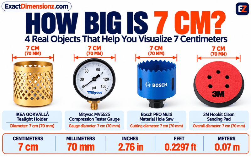 How Big is 7 CM